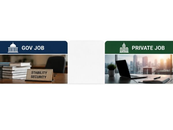 gov job vs private job
