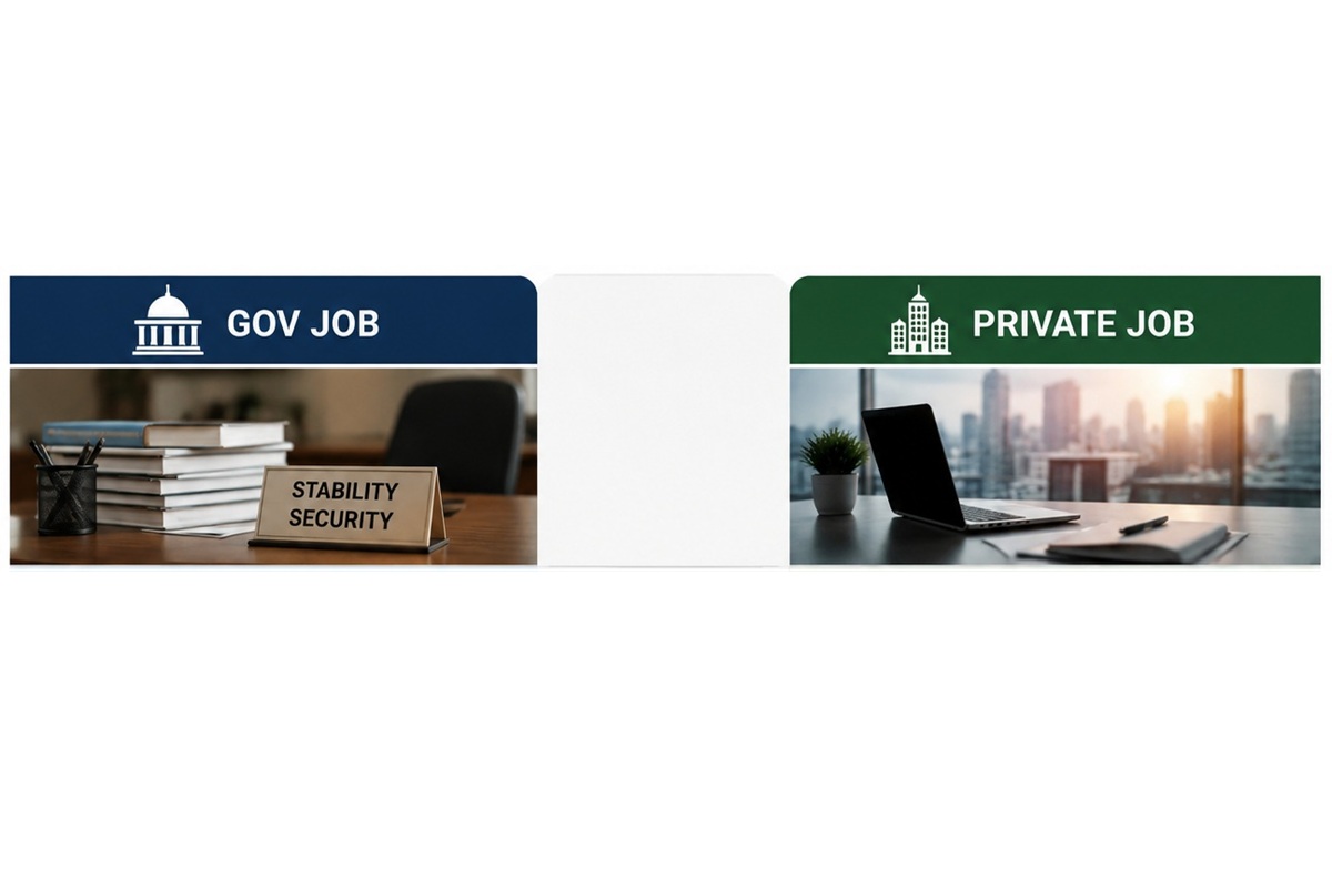gov job vs private job